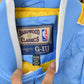 Vintage Y2K DEADSTOCK Minneapolis Lakers NBA Hardwood Classics Basketball Snap On Button Satin Jacket Mens 2XL
