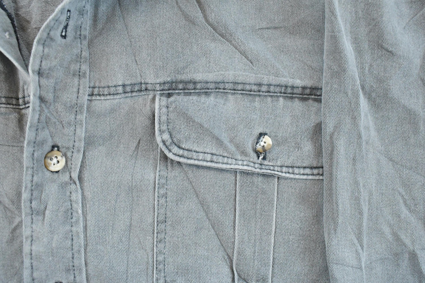 Vintage 1990s Guide Line Sun Faded Button Up Shirt Men's L