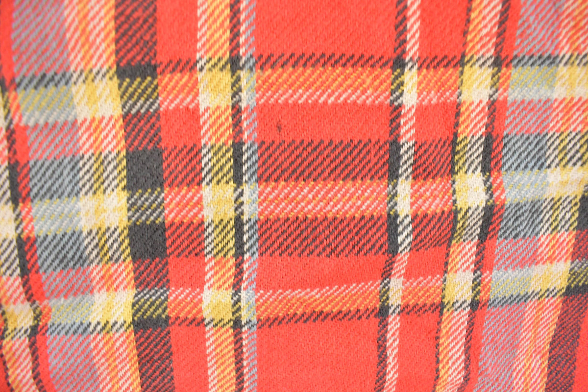 Vintage 1990s Distressed Big Mike Plaid Flannel Button Up Shirt Men's S