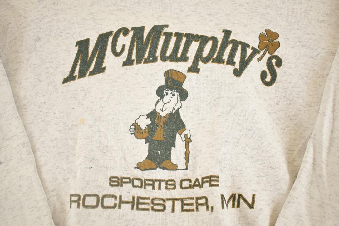 Vintage 1990s Mc Murphys Sports Cafe Souvenir Heavyweight Crewneck Sweatshirt Mens L