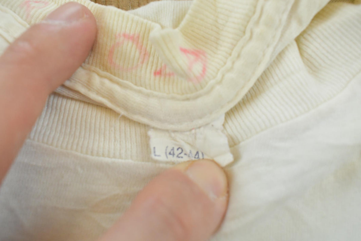 Vintage 1980s Blank White Pocket T-Shirt Men's M