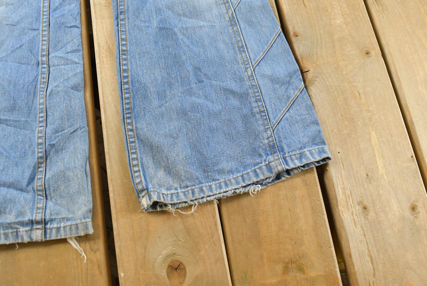 Vintage 1970s Bell Bottom Baggy Denim Jeans Men's 33 x 30