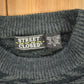 Vintage 1990s Street Closed Striped Knitted Crewneck Sweater Men's Medium