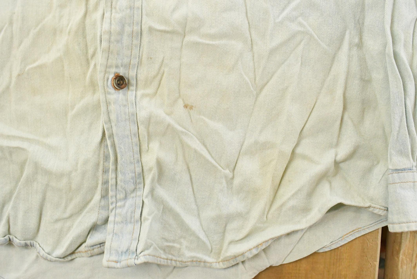 Vintage 1990s Levis Red Tab Denim Button Up Shirt Men's Medium