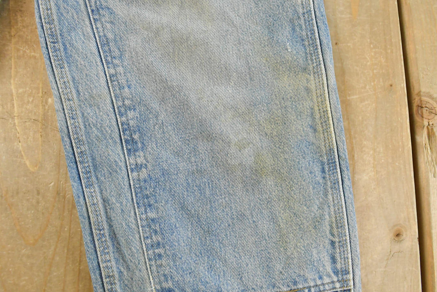 Vintage 1990s Carhartt Distressed Double Knee Denim Work Jeans Men's 31 x 33