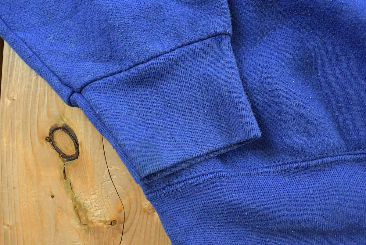 Vintage 1990s BVD Blue Blank Crewneck Sweatshirt Men's L