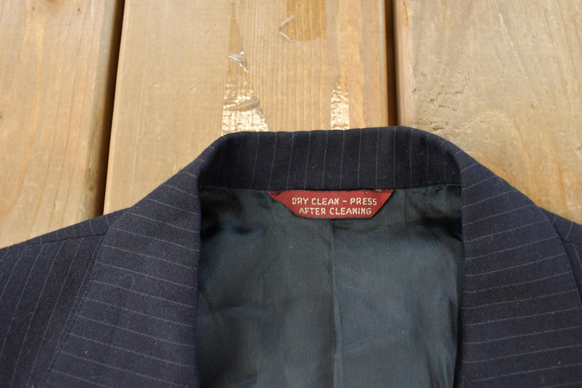 Vintage 1980s Cricketeer Pinstripe Blazer Jacket Men's Medium