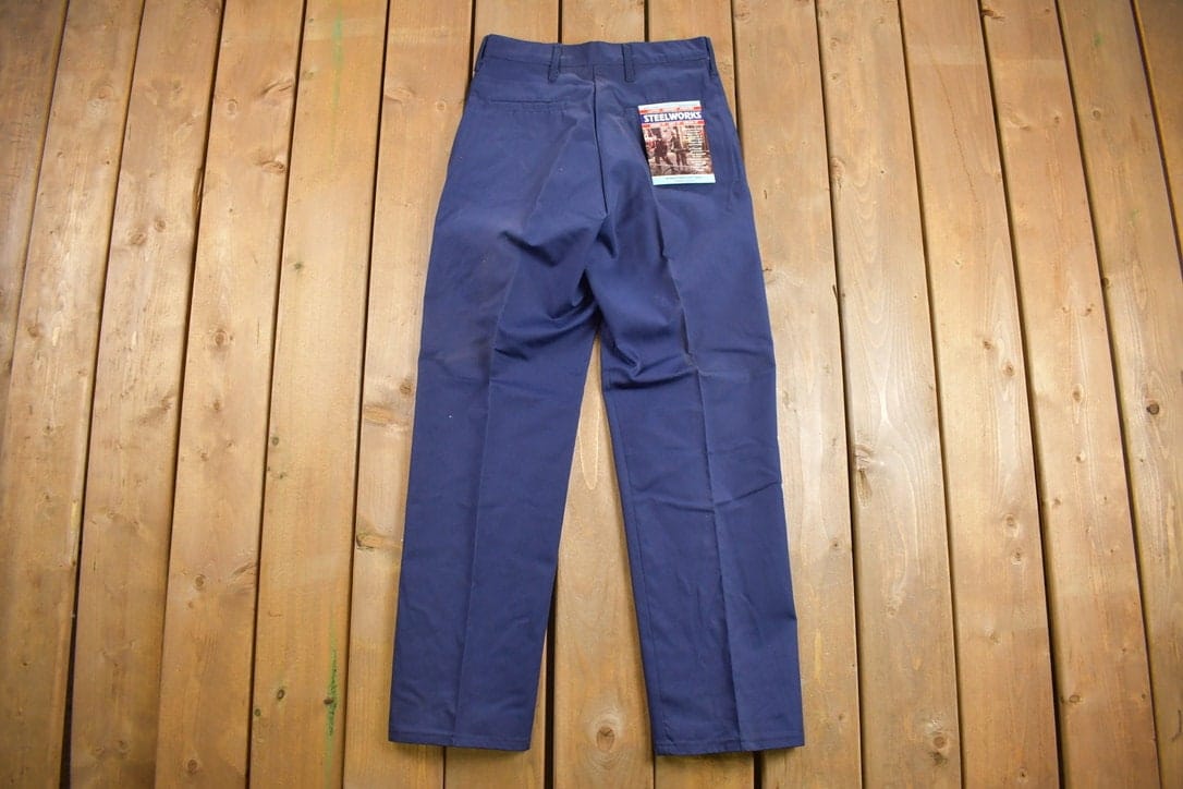 Deadstock Vintage 1980s Steelworks Pleated Trousers Men's 30 x 31 from propervintagecanada