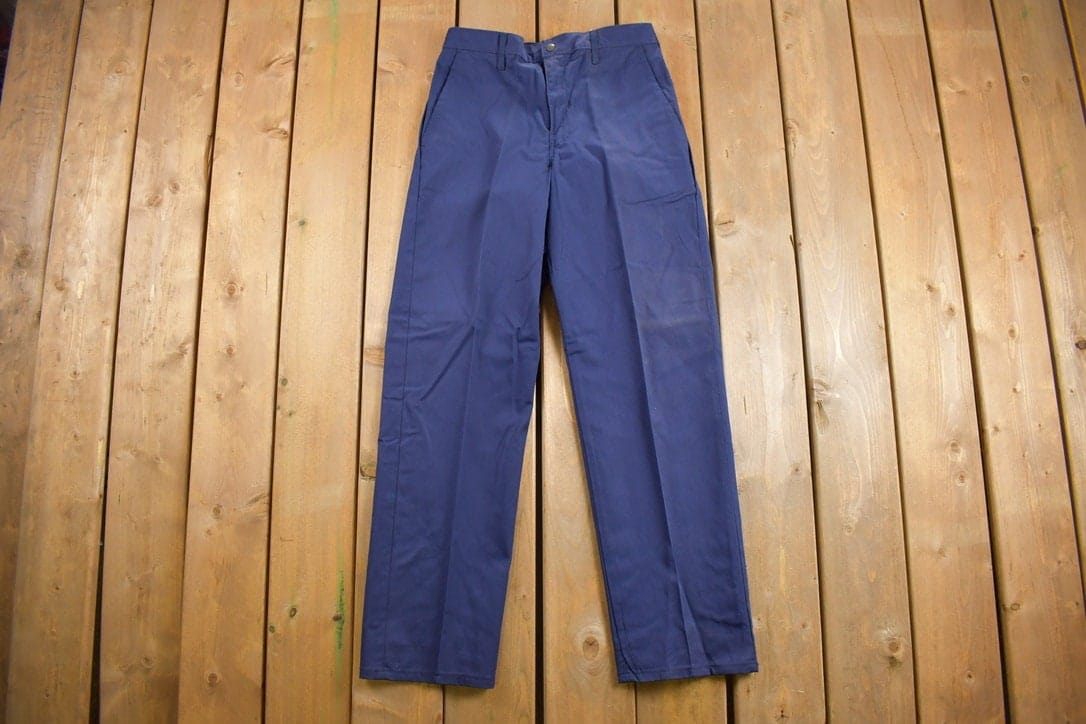 Deadstock Vintage 1980s Steelworks Pleated Trousers Men's 30 x 31 from propervintagecanada