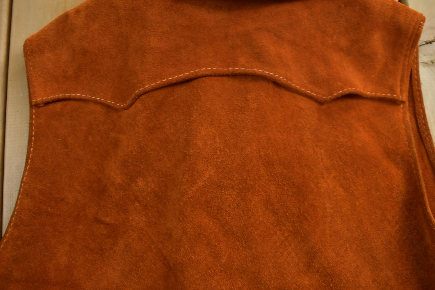 Vintage 1960s Suede Leather Vest Women's S