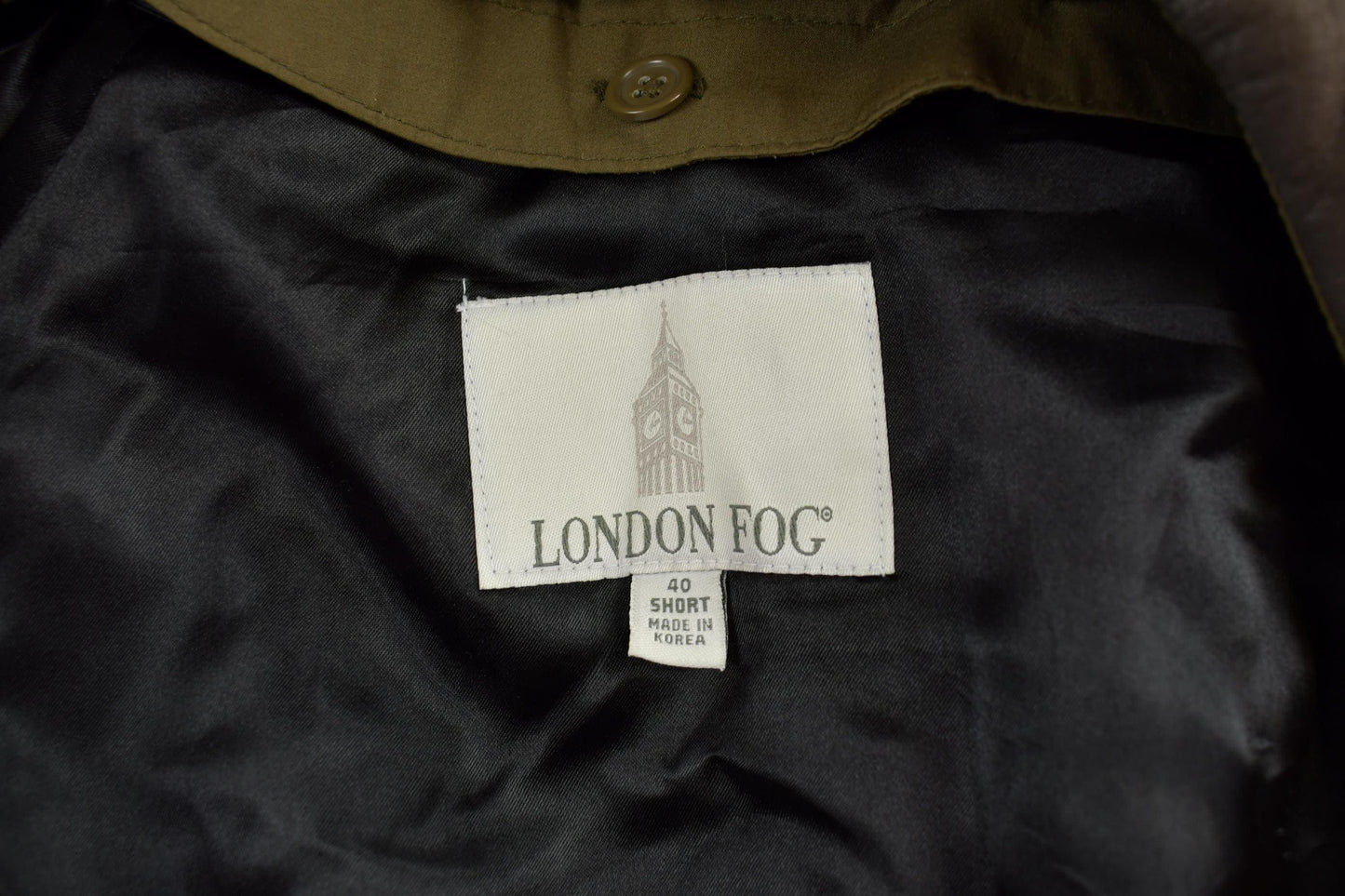 Vintage 1980s London Fog Full Length Trench Jacket Men's Medium