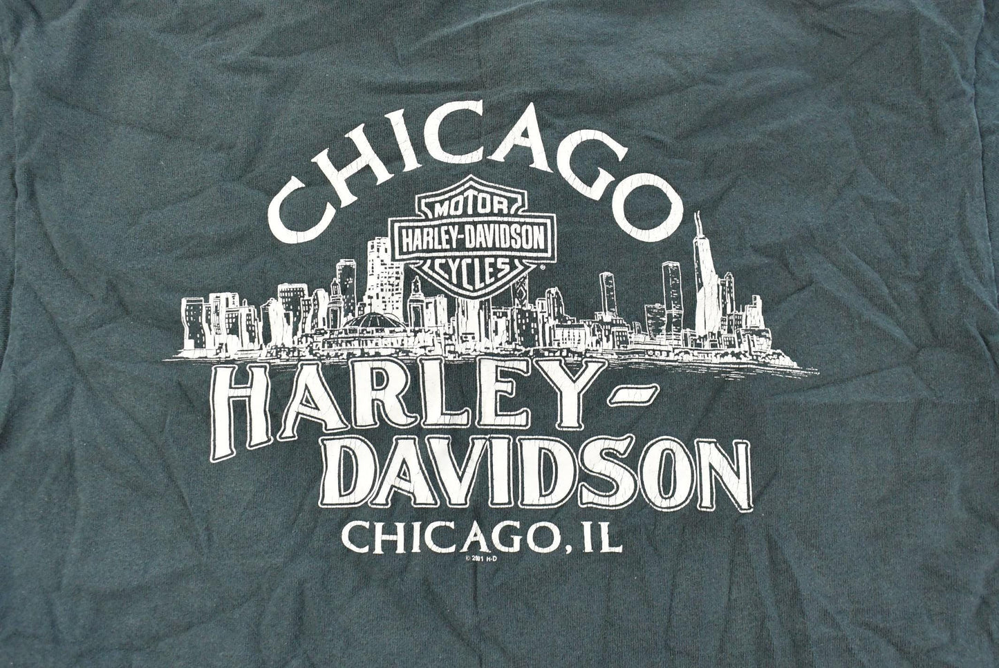 Vintage 2000s Harley Davidson Motorcycles Henley T-Shirt Men's Large