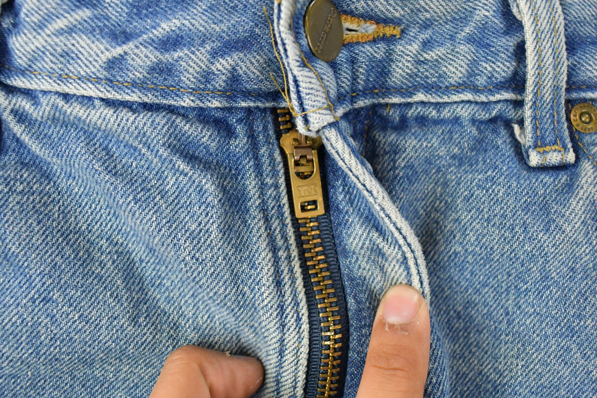Vintage 2000s Carhartt Flannel Lined Denim Work Jeans Men's 34 x 29