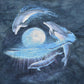 Vintage Y2K The Mountain Dolphins Moon Tie Dye T-Shirt Mens S