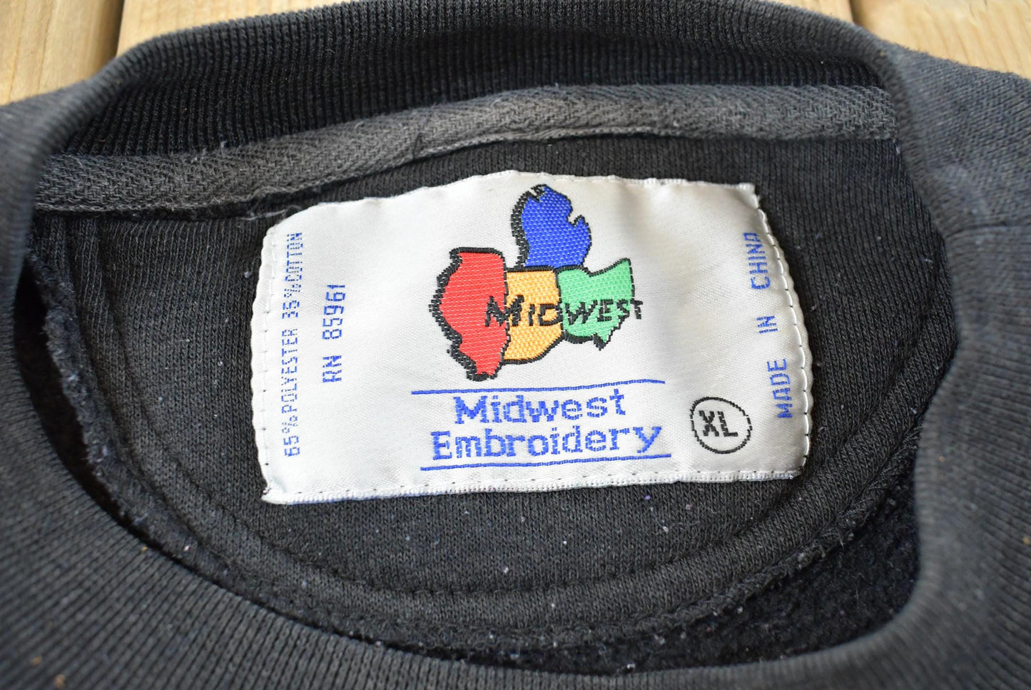 Vintage 1990s Northwestern University Wildacts Embroidered Collegiate Crewneck Sweatshirt Men's XL
