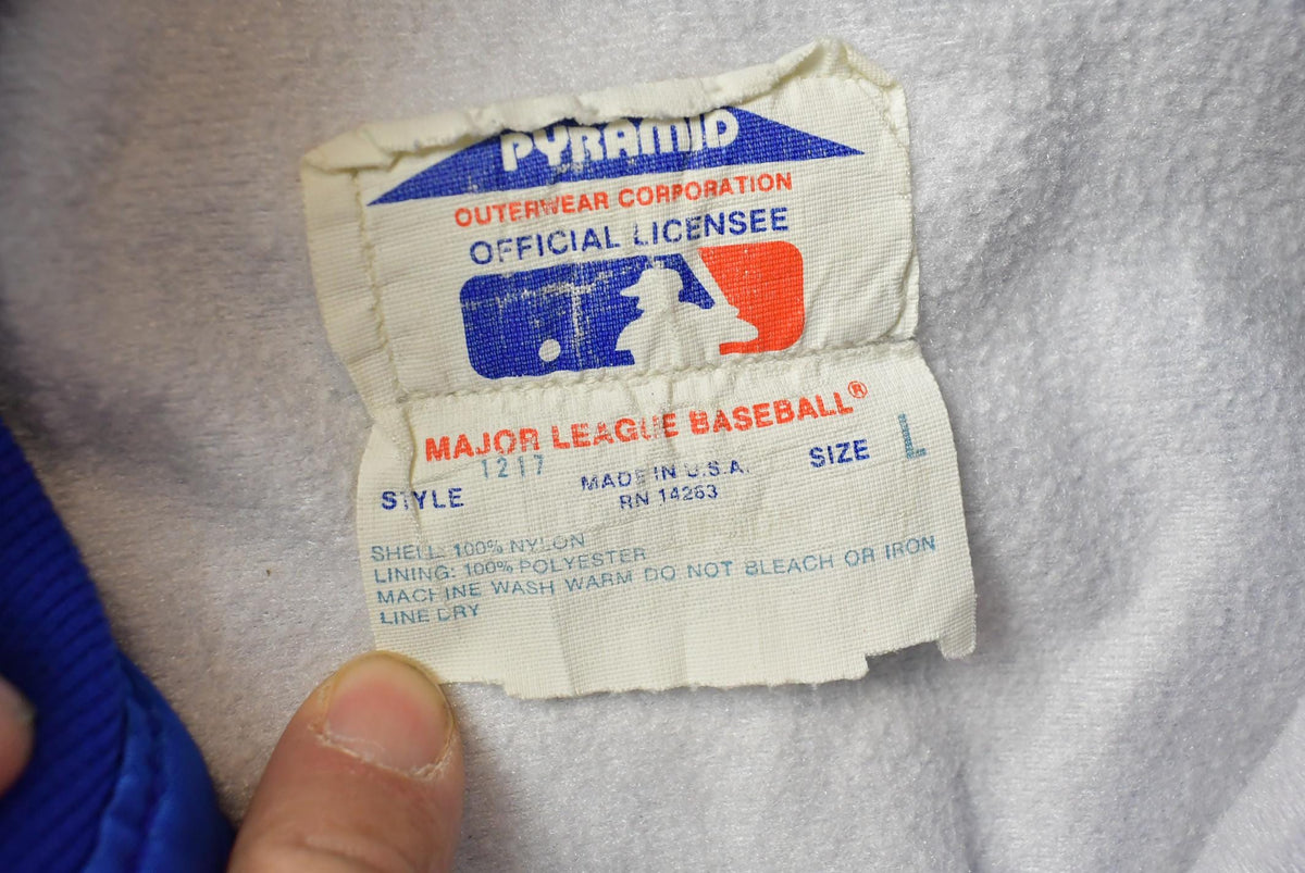 Vintage 1980s Pyramid Los Angeles Dodgers MLB Satin Bomber Youth M