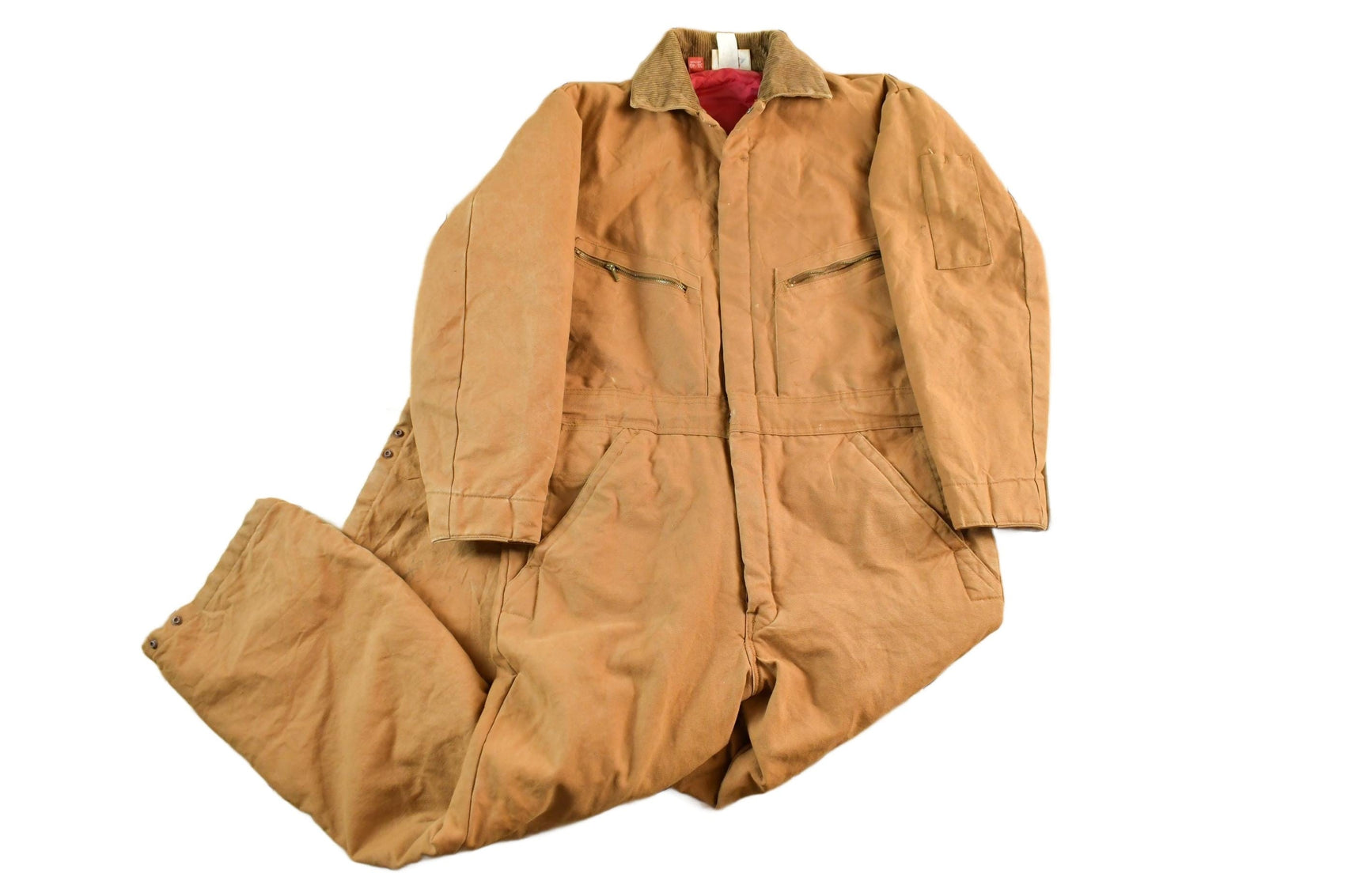 Dickies Clothing > Gender Neutral Adult Clothing > Overalls & Coveralls Vintage 1980s Dickies Quilt Lined Duck Insulated Coverall Jumpsuit Men's Medium