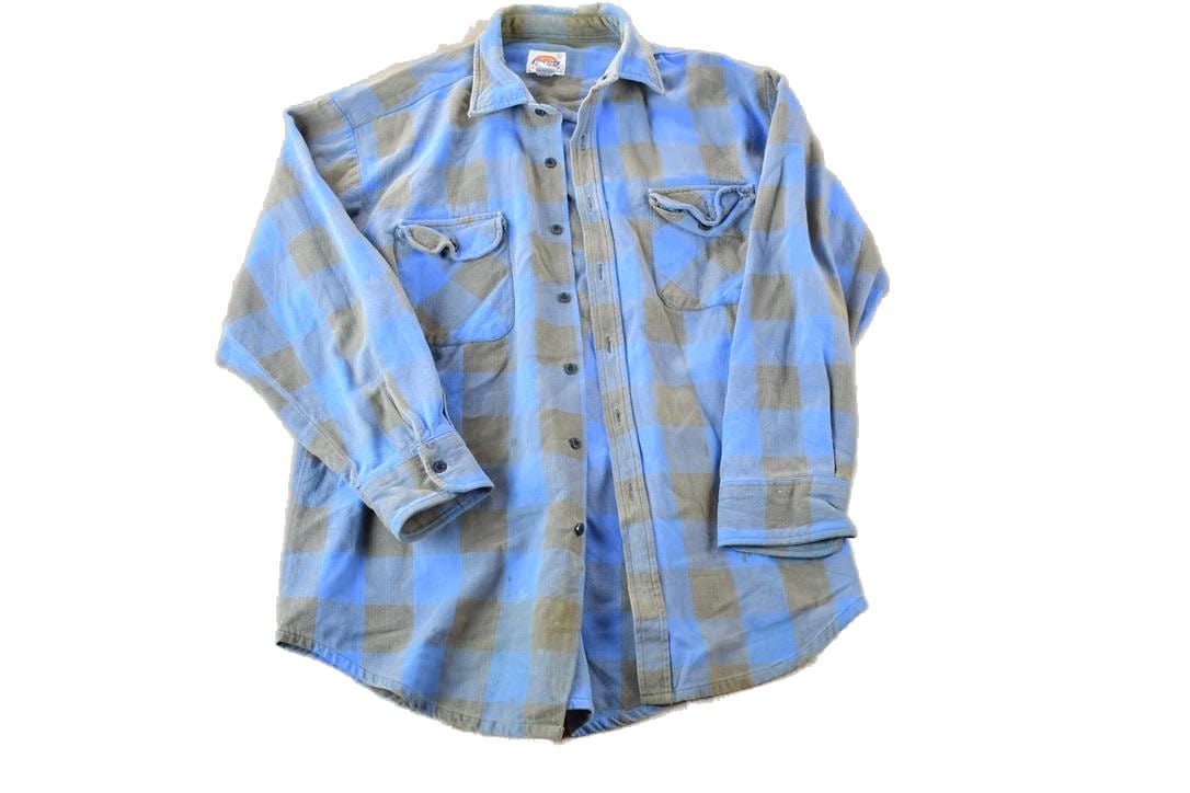 Dickies Clothing > Men's Clothing > Shirts & Tees > Oxfords & Button Downs Vintage 1990's Dickies Plaid Button Up Western Shirt Made In USA Men's XL