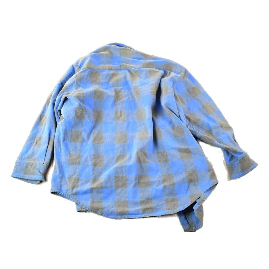 Dickies Clothing > Men's Clothing > Shirts & Tees > Oxfords & Button Downs Vintage 1990's Dickies Plaid Button Up Western Shirt Made In USA Men's XL