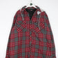 Dickies Jackets & Coats Dickies Jacket Mens XL Red Flannell Snap On Hooded