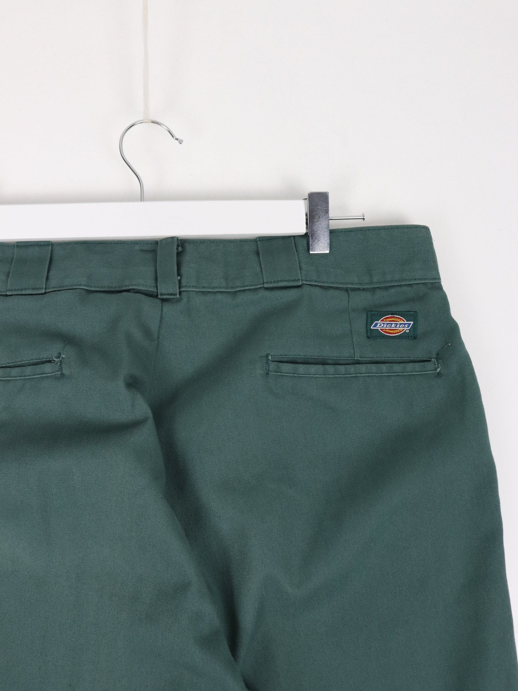 Dickies Pants Mens 34 x 29 Green Pleated Chino Work Wear – Proper