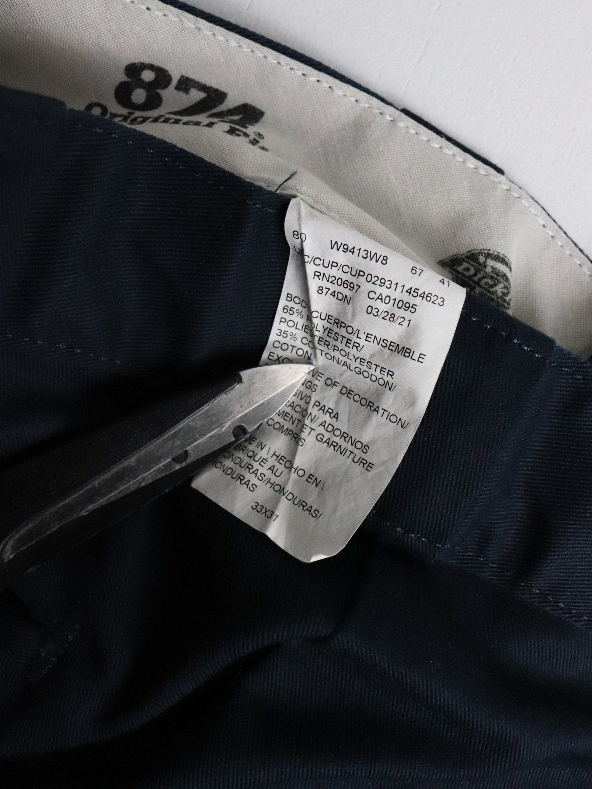 Dickies Pants Fits Mens 32 x 31 Blue Chino 874