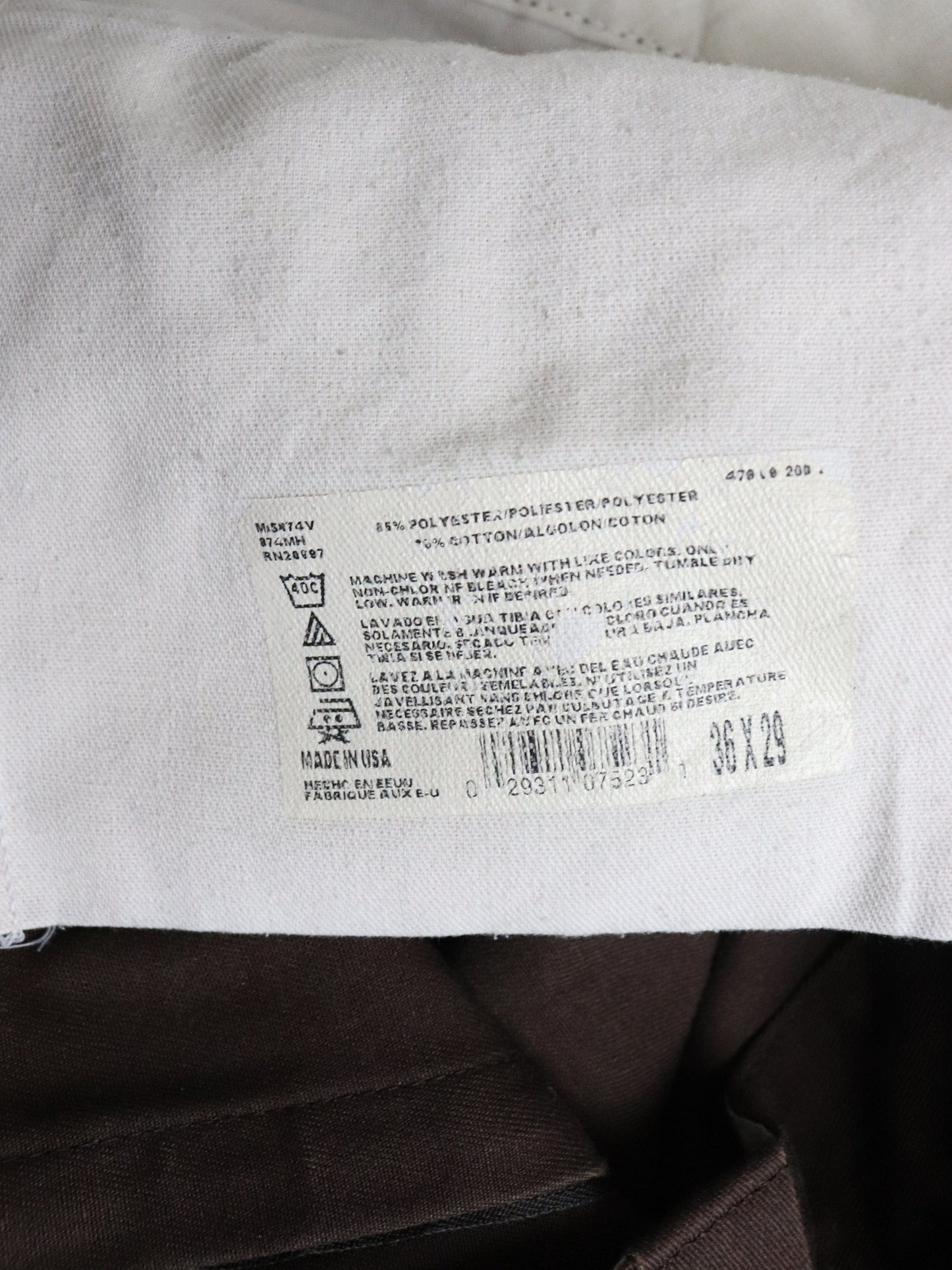 Dickies Pants Fits Mens 34 x 28 Brown Chino from propervintagecanada