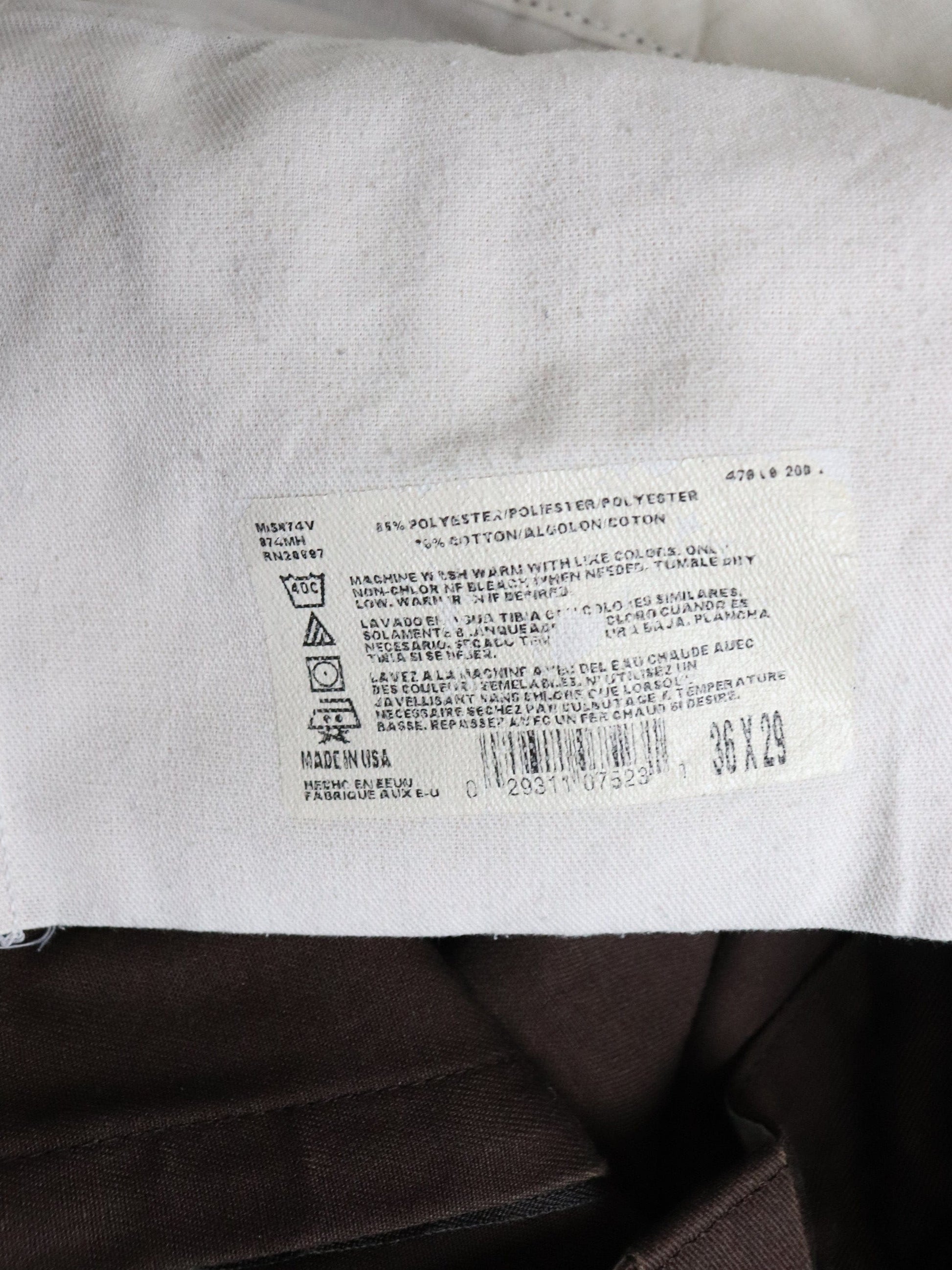 Dickies Pants Fits Mens 34 x 28 Brown Chino from propervintagecanada