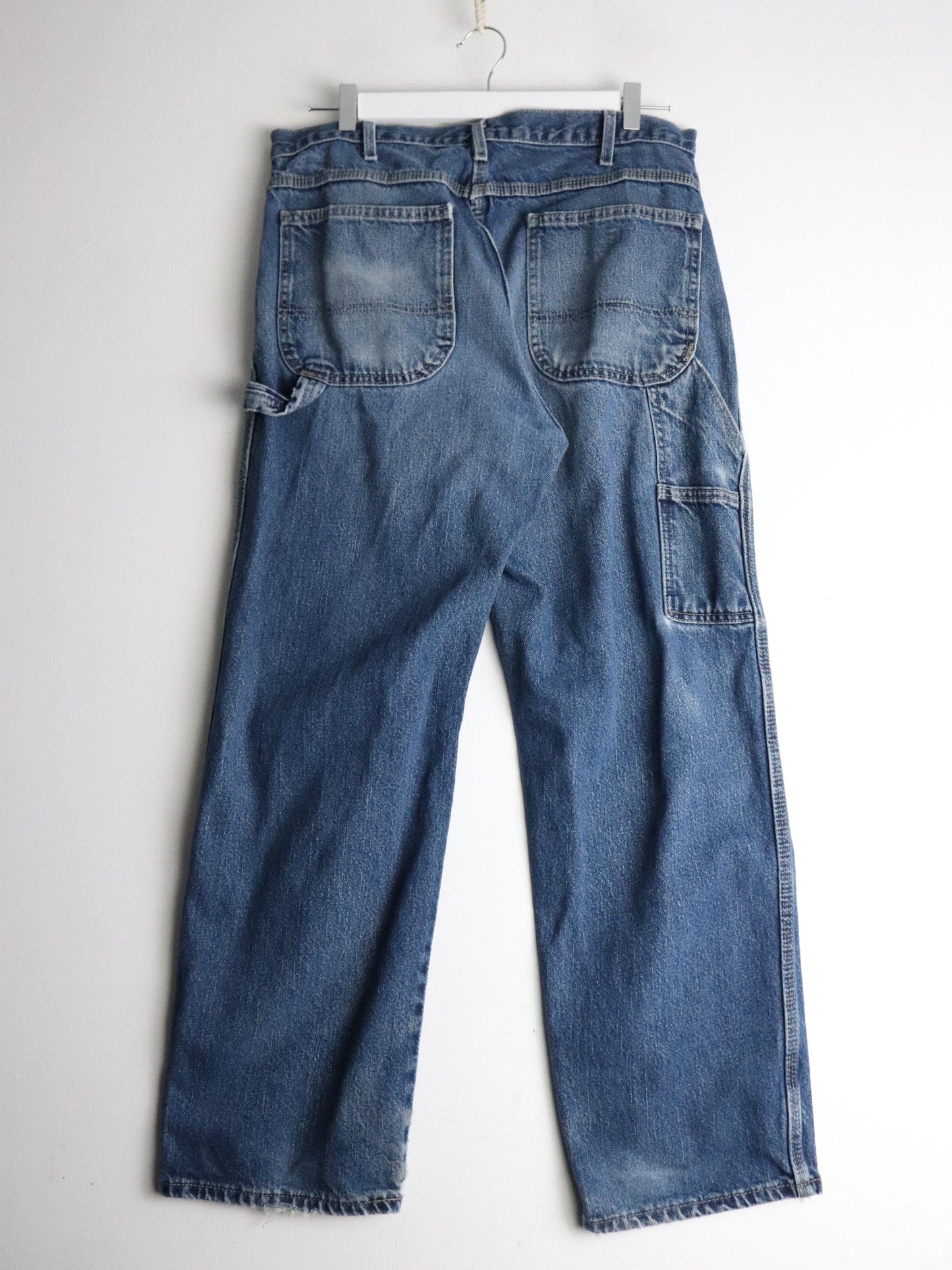 Dickies Pants Fits Mens 34 x 29 Blue Denim Carpenter Jeans from propervintagecanada