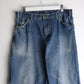 Dickies Pants Fits Mens 34 x 29 Blue Denim Carpenter Jeans from propervintagecanada