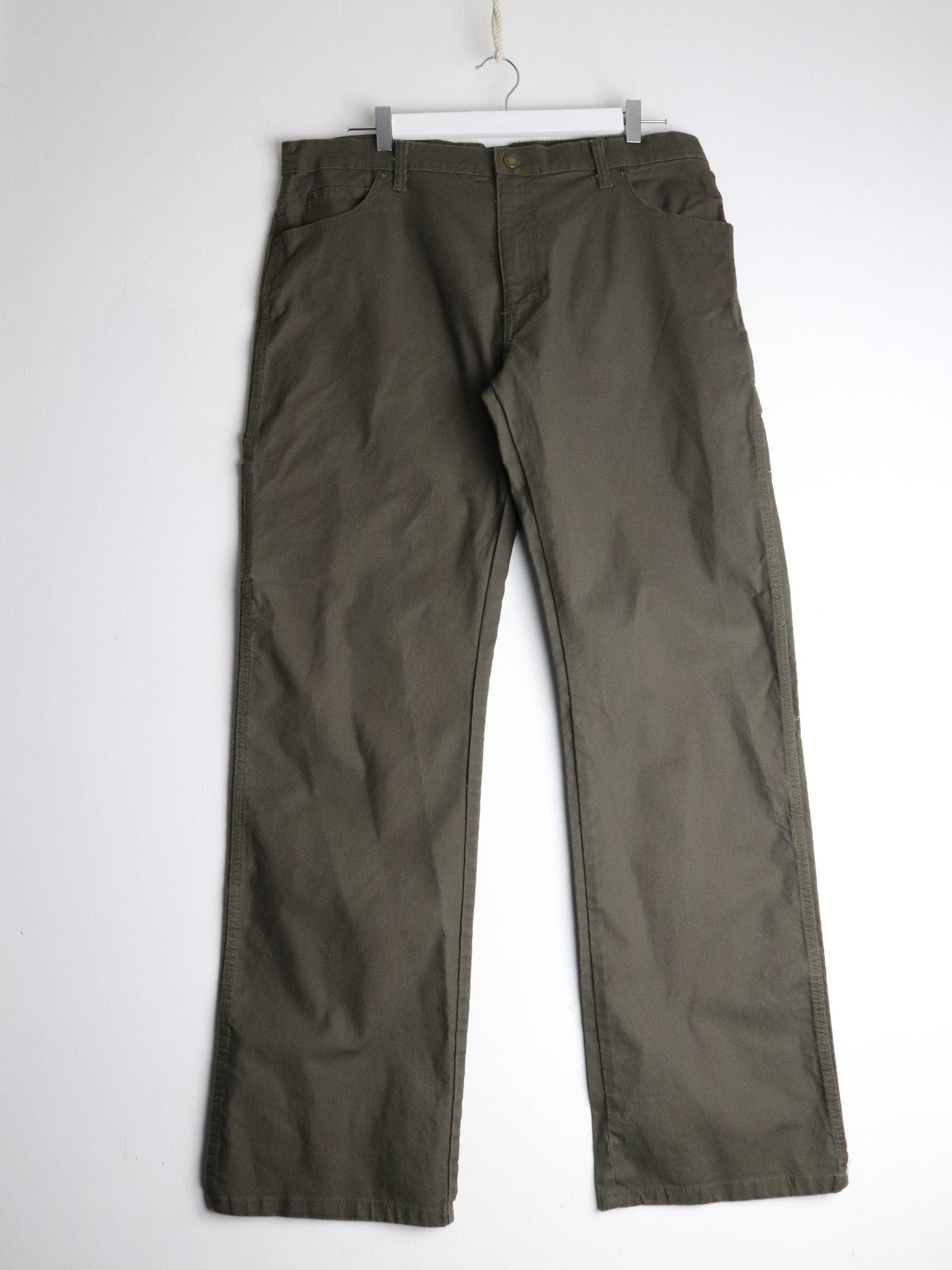 Dickies Pants Fits Mens 37 x 34 Green Work Wear