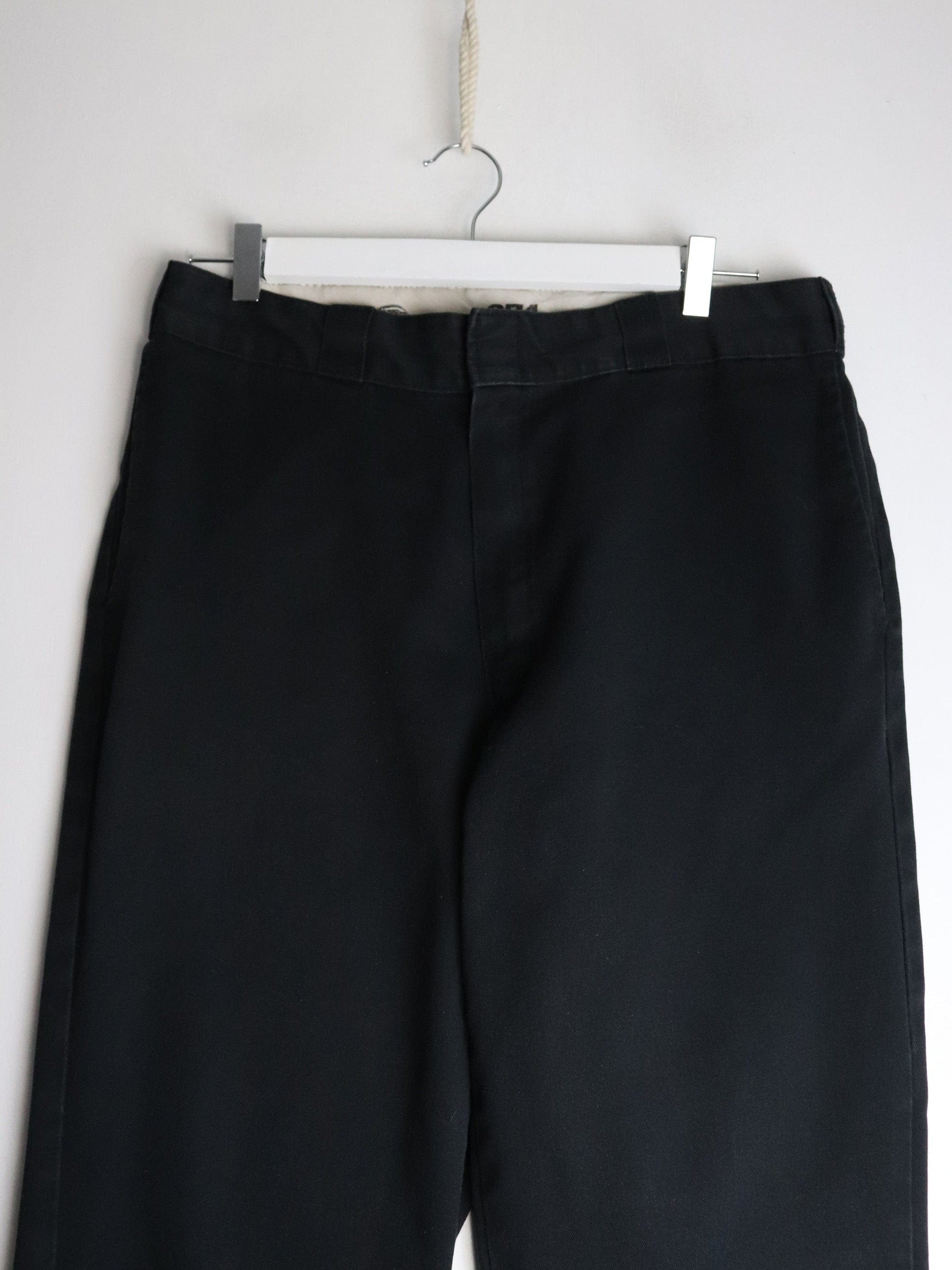 Dickies Pants Mens 34 x 30 Black 874 Chino from propervintagecanada