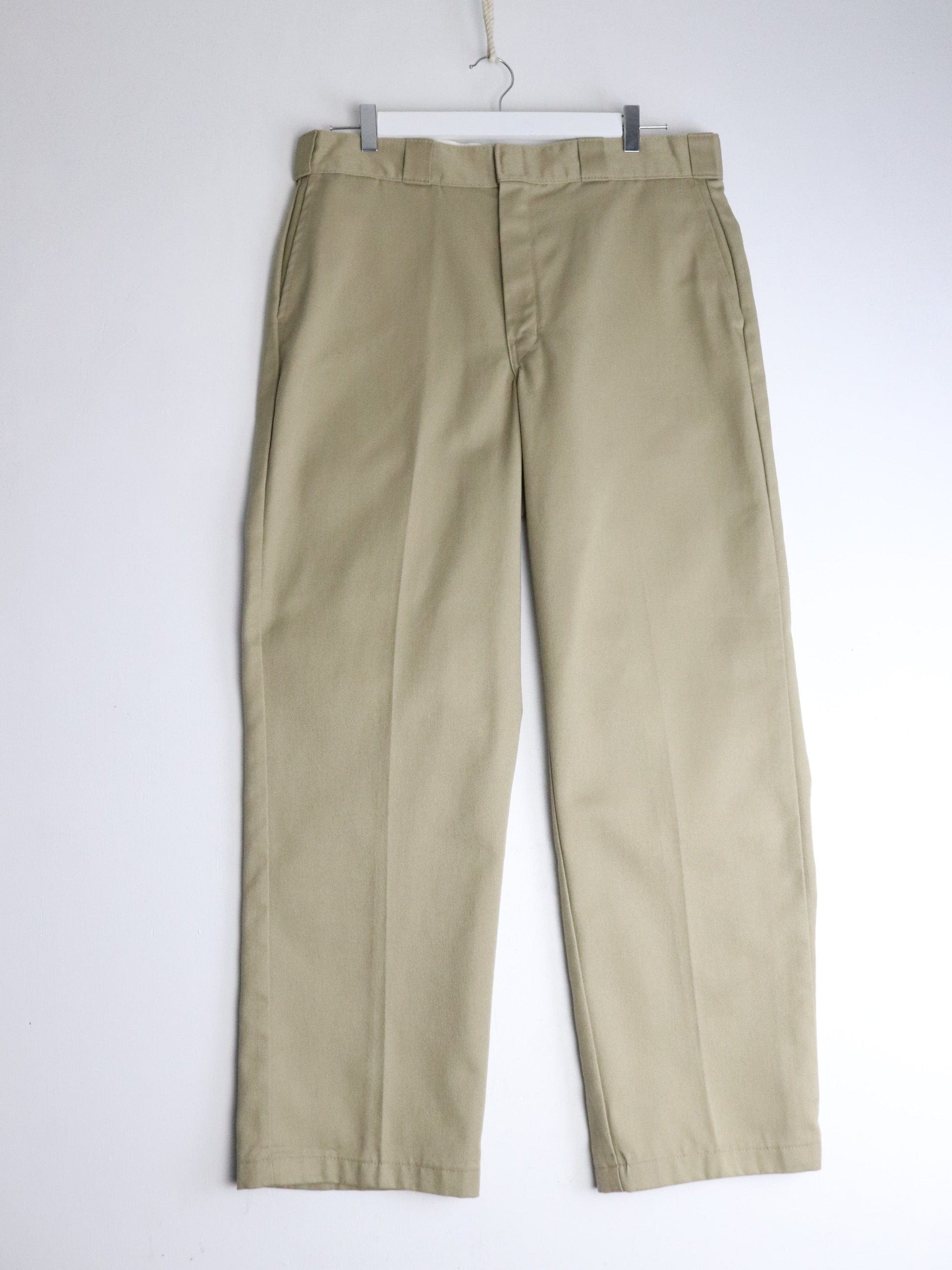 Dickies Pants Mens 36 x 30 Beige Chino from propervintagecanada