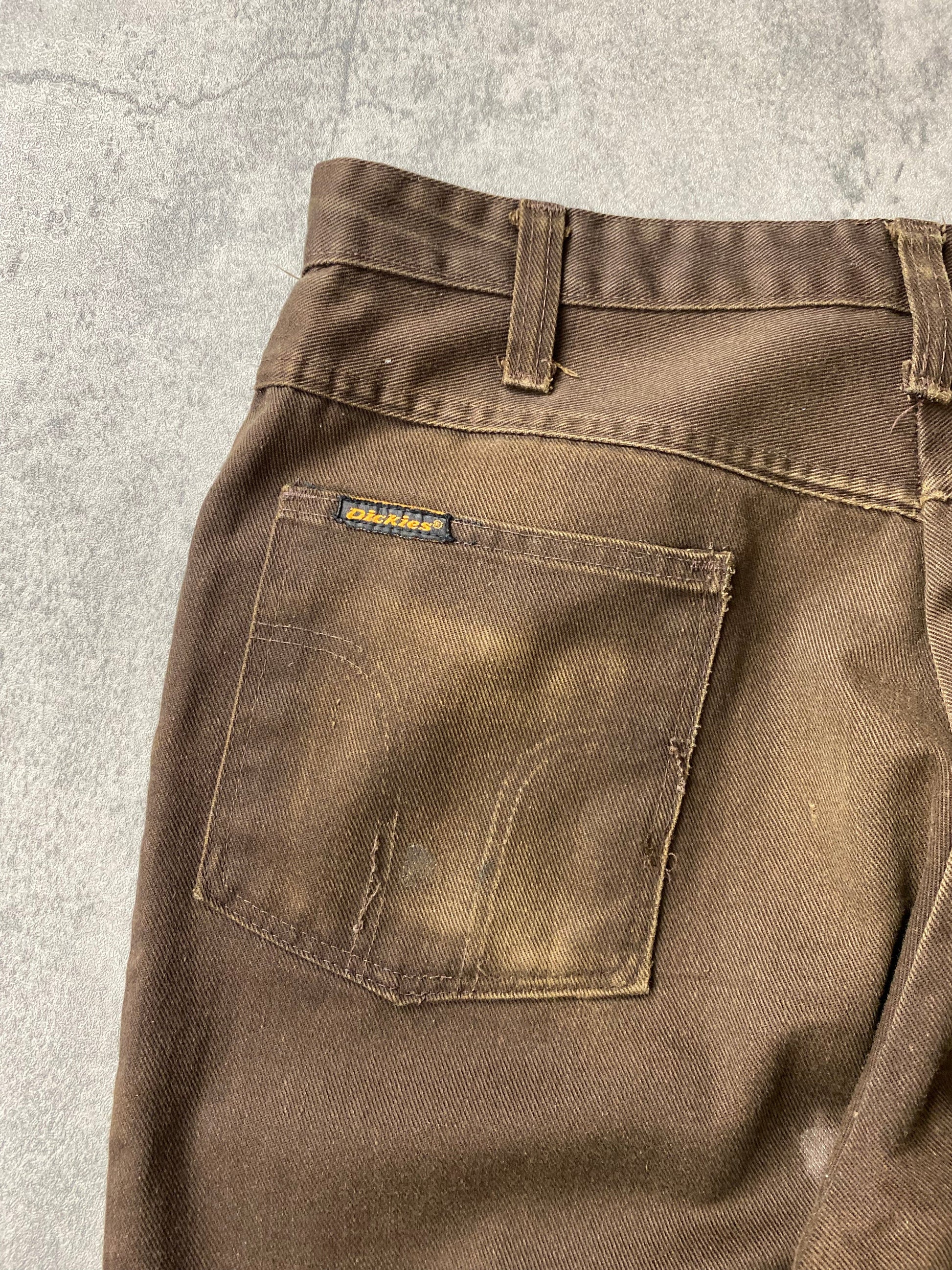 Dickies Pants Vintage Dickies Pants Mens 31 x 31 Brown 70s 80s Trousers