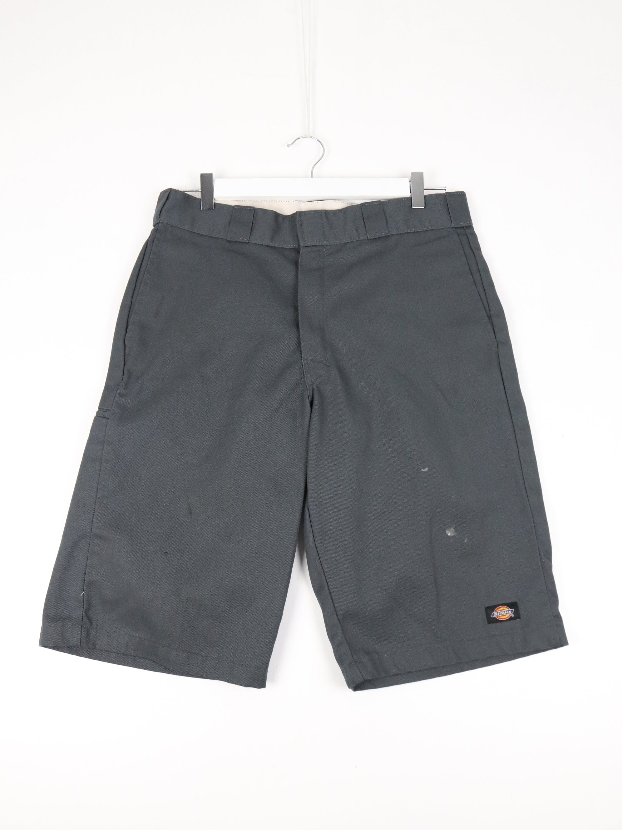 Dickies Shorts Mens 34 Grey Chino Work Wear