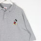 Disney Button Up Shirts Disney Polo Shirt Mens XL Grey Mickey Mouse