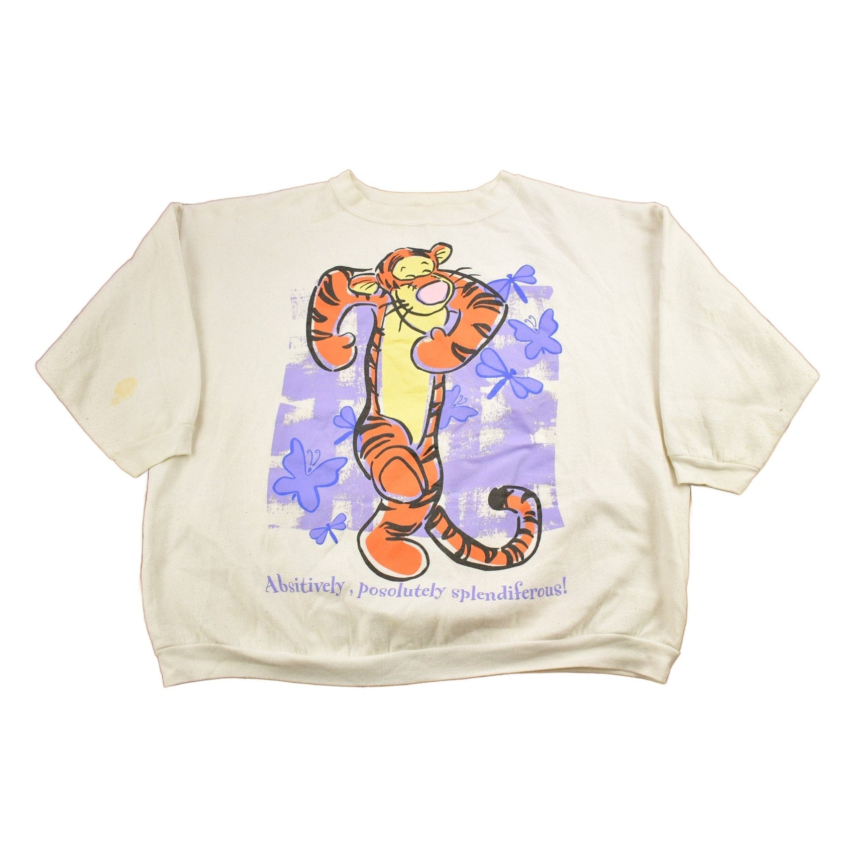 Disney Clothing > Gender Neutral Adult Clothing > Hoodies & Sweatshirts > Sweatshirts Vintage 1990s Walt Disney Tigger Graphic Disney Crewneck Women's 3X