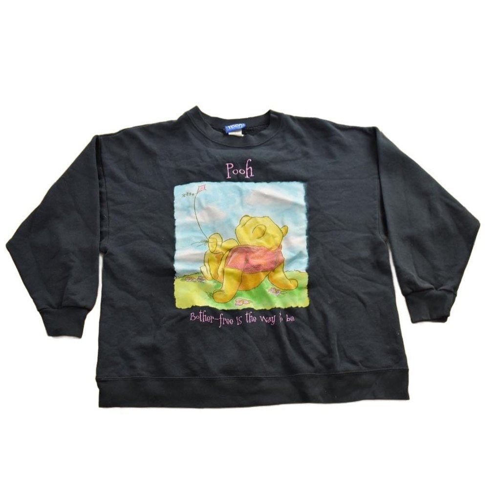 Disney Clothing > Gender Neutral Adult Clothing > Hoodies & Sweatshirts > Sweatshirts Vintage 1990s Winnie The Pooh Graphic Crewneck Men's Medium