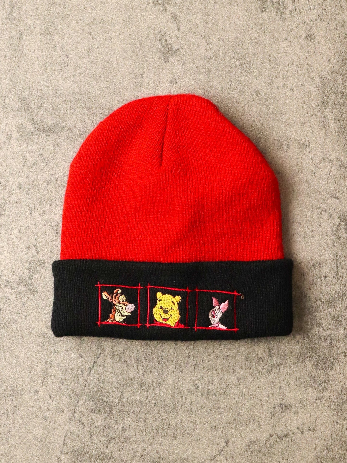 Disney Hats & Beanies Vintage Pooh Beanie Adult Red Disney