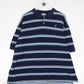 Disney Polo Shirt Mens XL Blue Striped Mickey Mouse