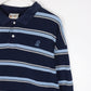 Disney Polo Shirt Mens XL Blue Striped Mickey Mouse