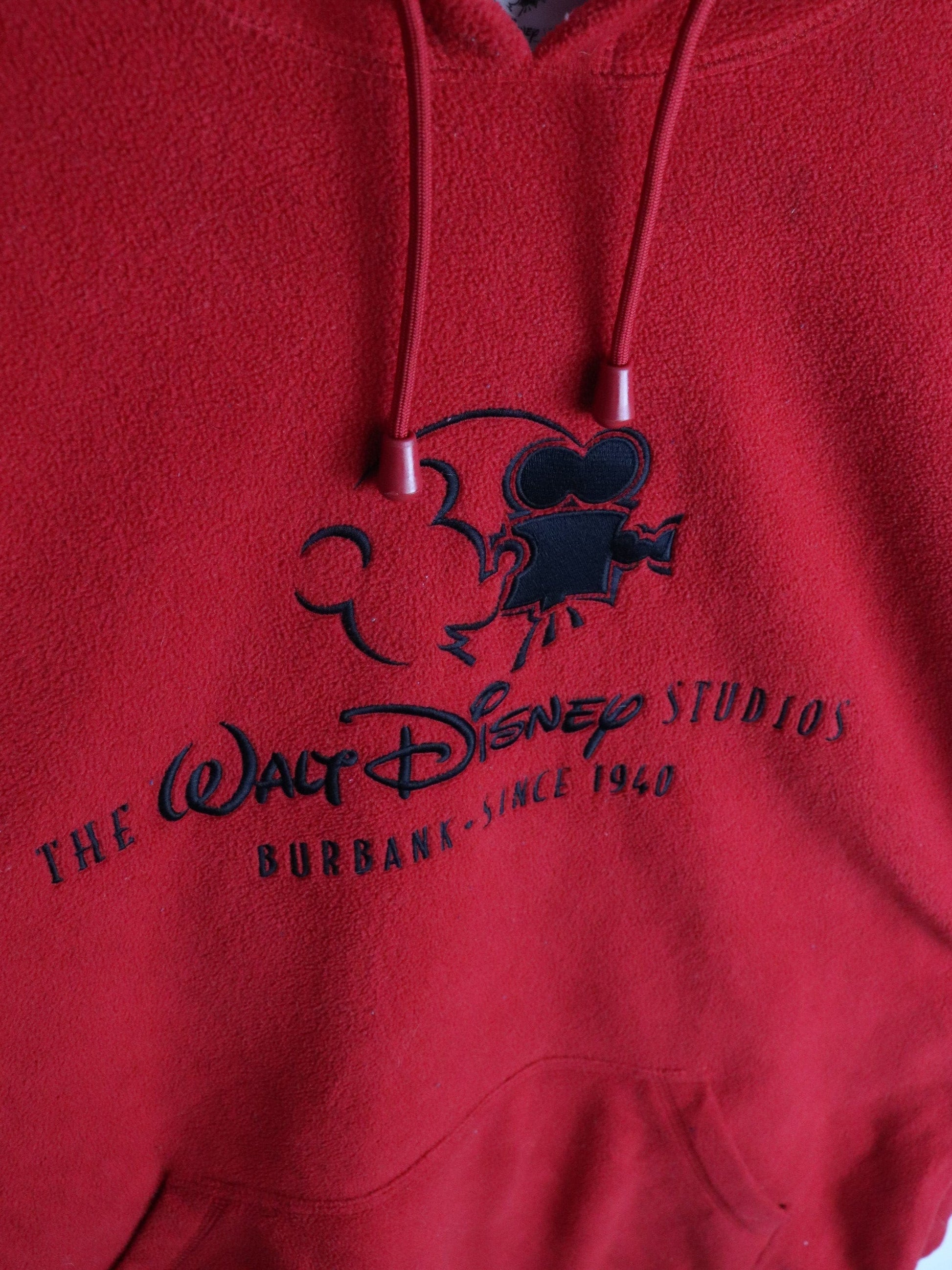 Disney Sweater Mens XL Red Fleece Hoodie from propervintagecanada