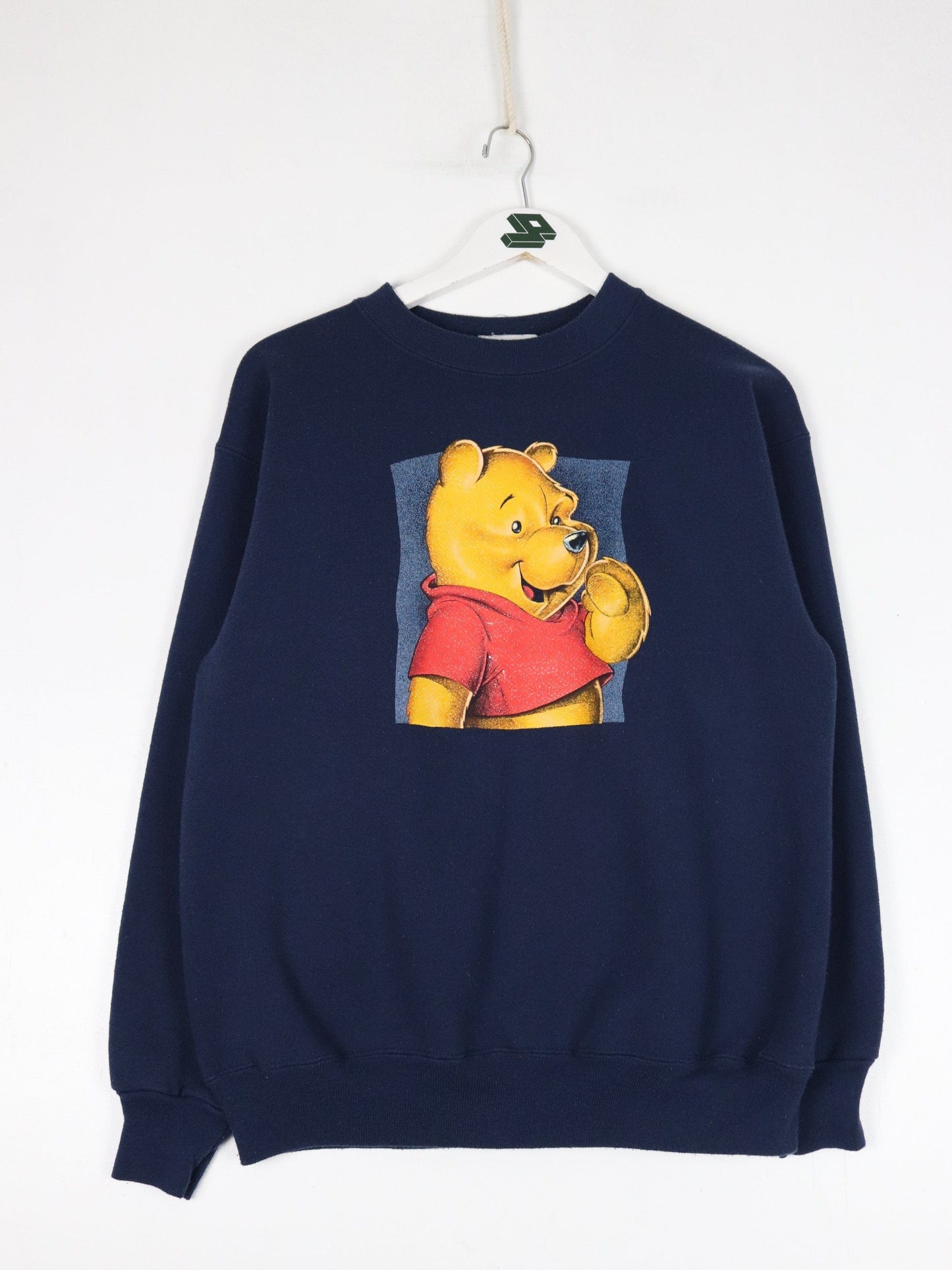 Disney Sweatshirts & Hoodies Vintage Disney Sweatshirt Fits Mens Small Blue Pooh 90s