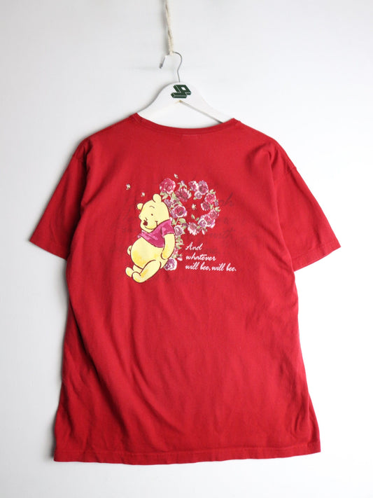 Disney T Shirt Mens Large Red Pooh from propervintagecanada