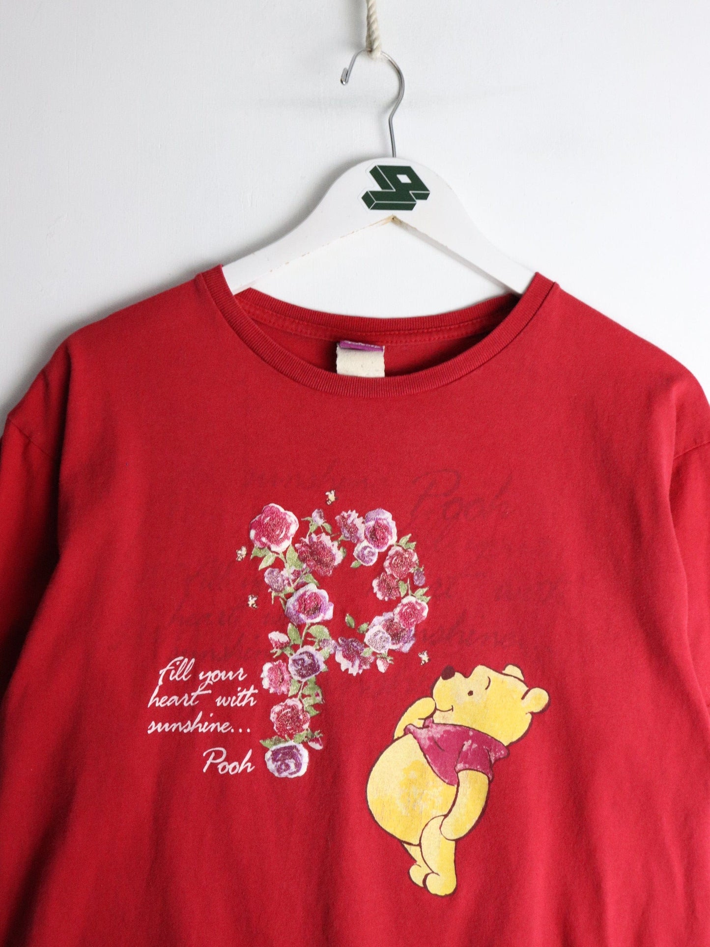 Disney T Shirt Mens Large Red Pooh from propervintagecanada
