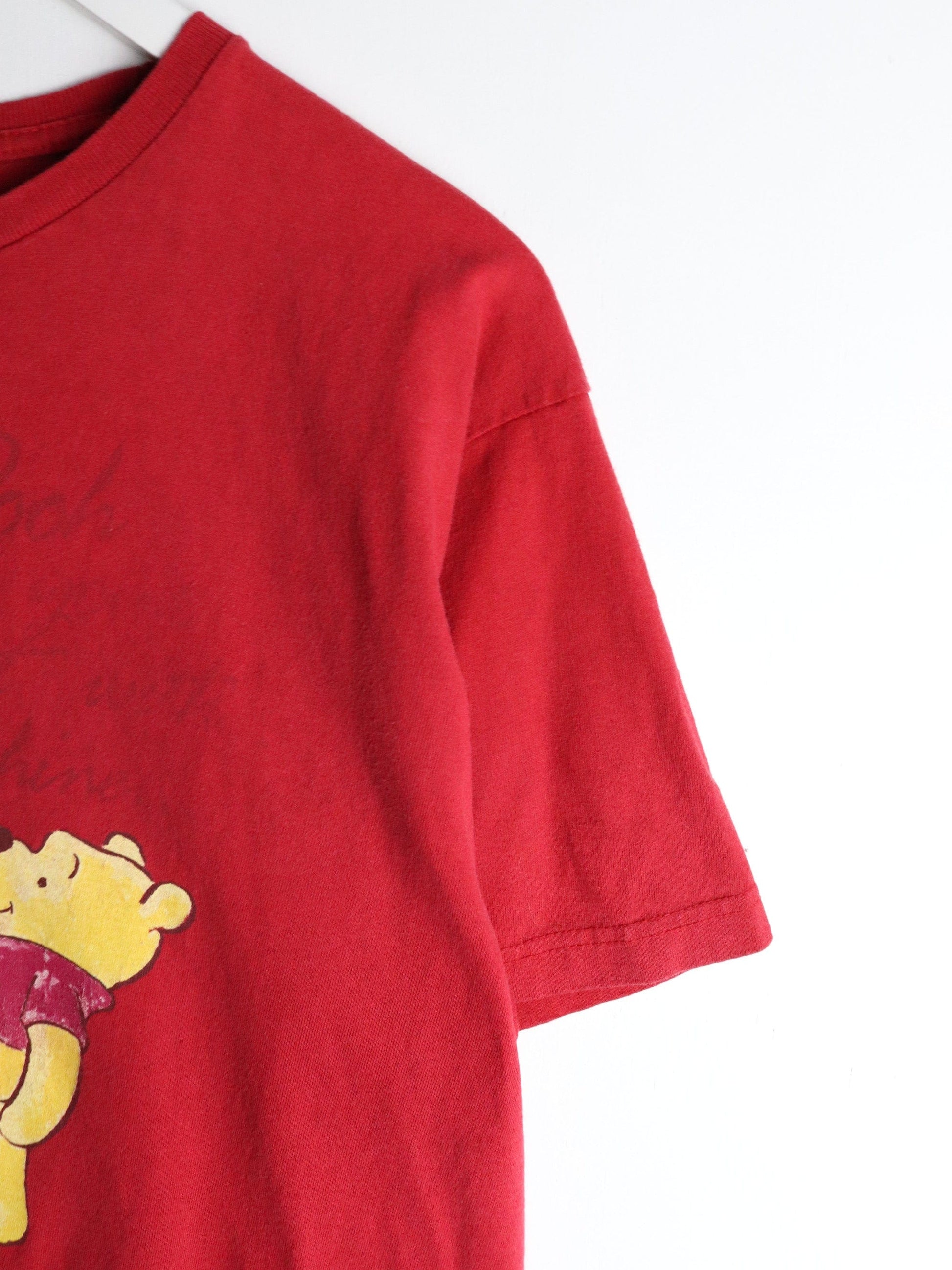 Disney T Shirt Mens Large Red Pooh from propervintagecanada