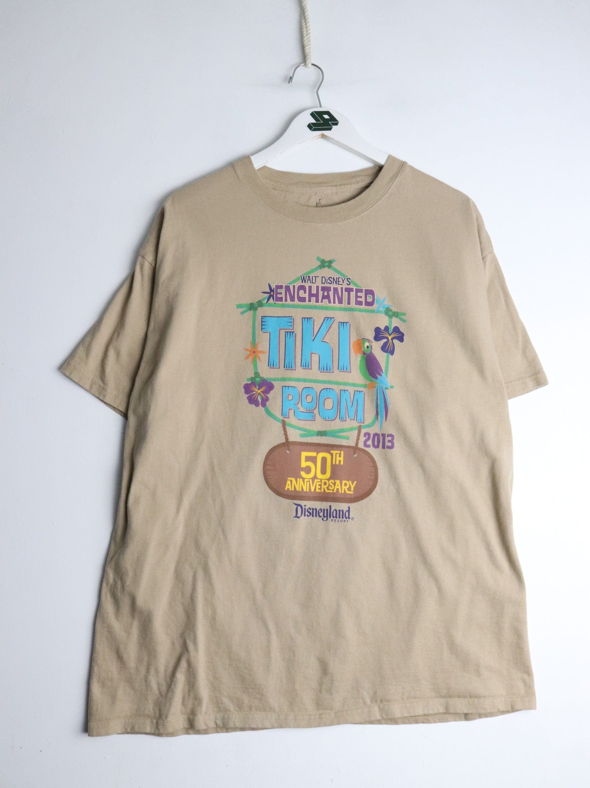 Disney T Shirt Mens XL Brown Tiki Room from propervintagecanada