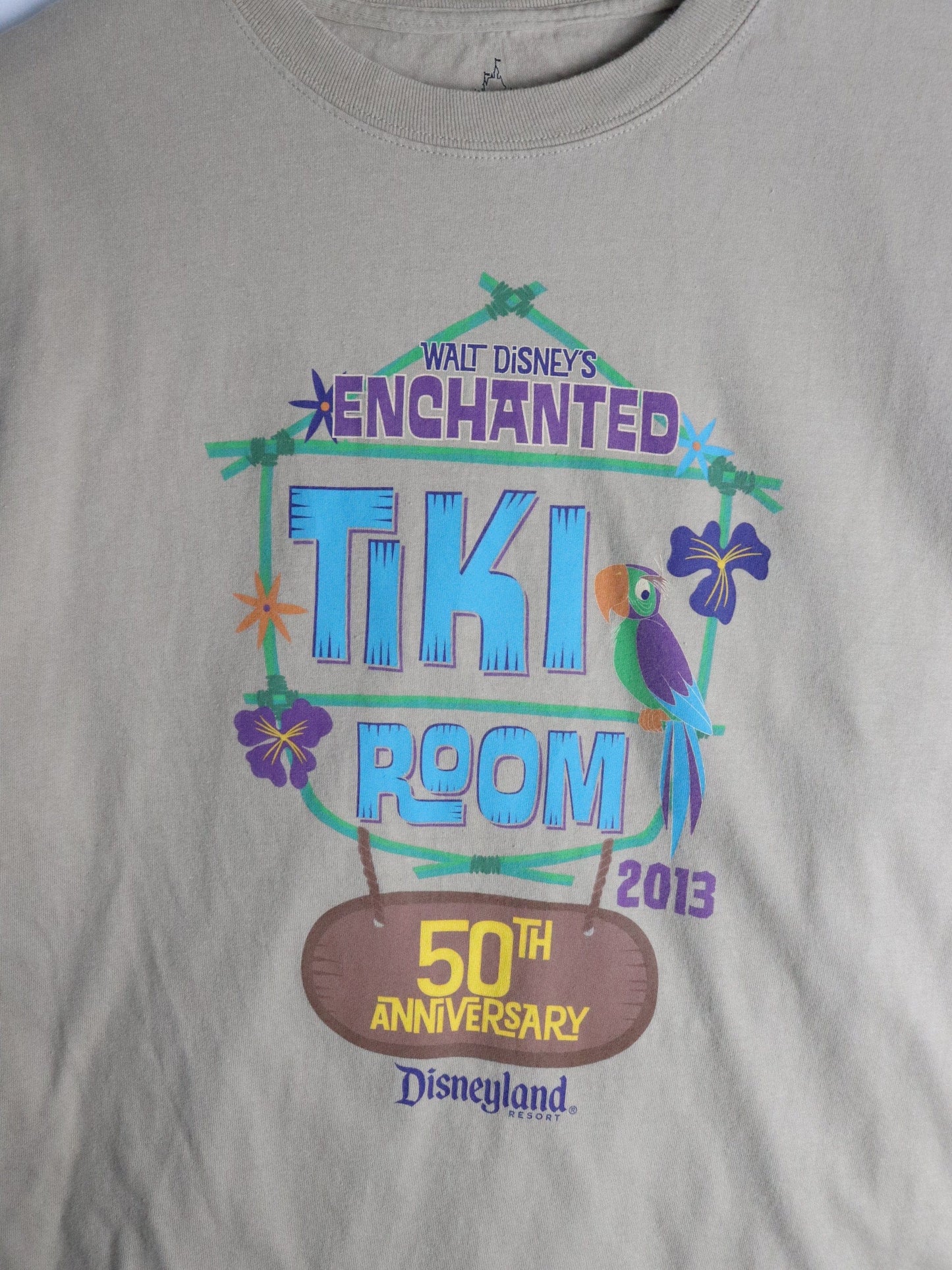 Disney T Shirt Mens XL Brown Tiki Room from propervintagecanada