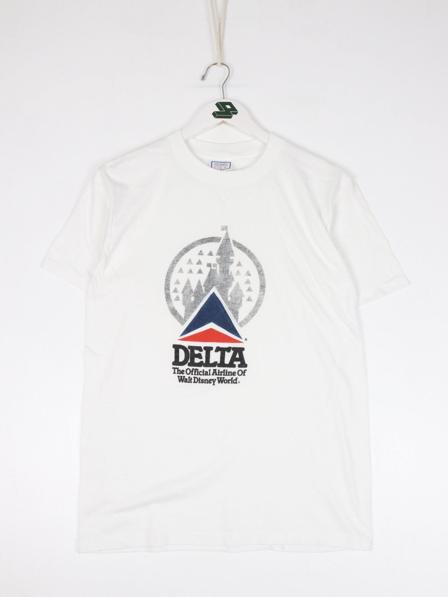 Disney T-Shirts & Tank Tops Vintage Delta Airways T Shirt Fits Mens Medium White 90s Promo Disney