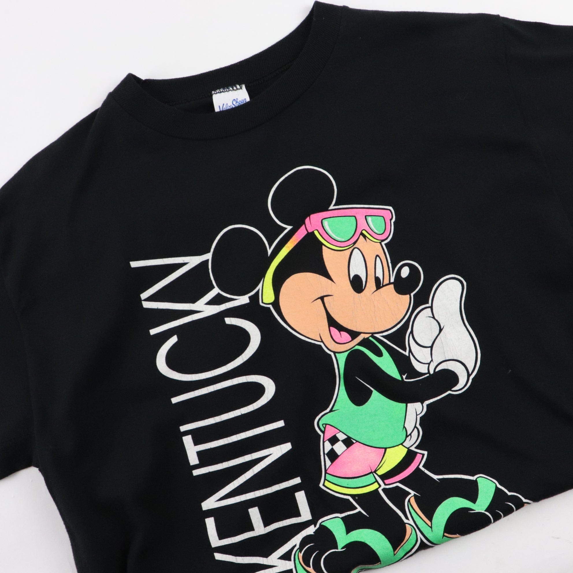 Vintage Disney T Shirt Mens Large Black Mickey Mouse Cartoon